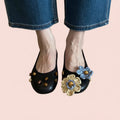 Flower Applique Ballet Flats