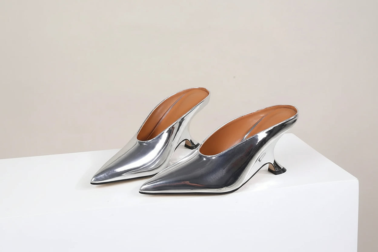 Wedge Pointy Mules