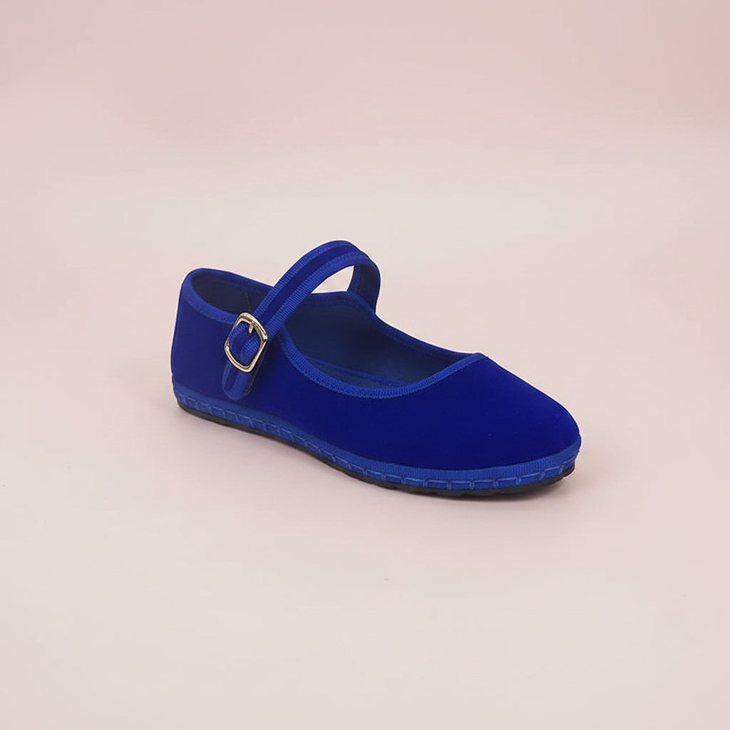 Velvet Mary Jane Shoes