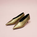 Pointed Toe Kitten Heel Pumps