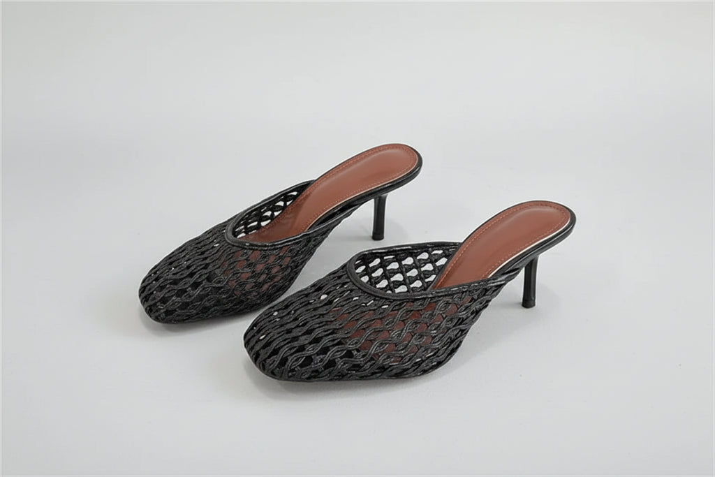 Mesh Heel Mules