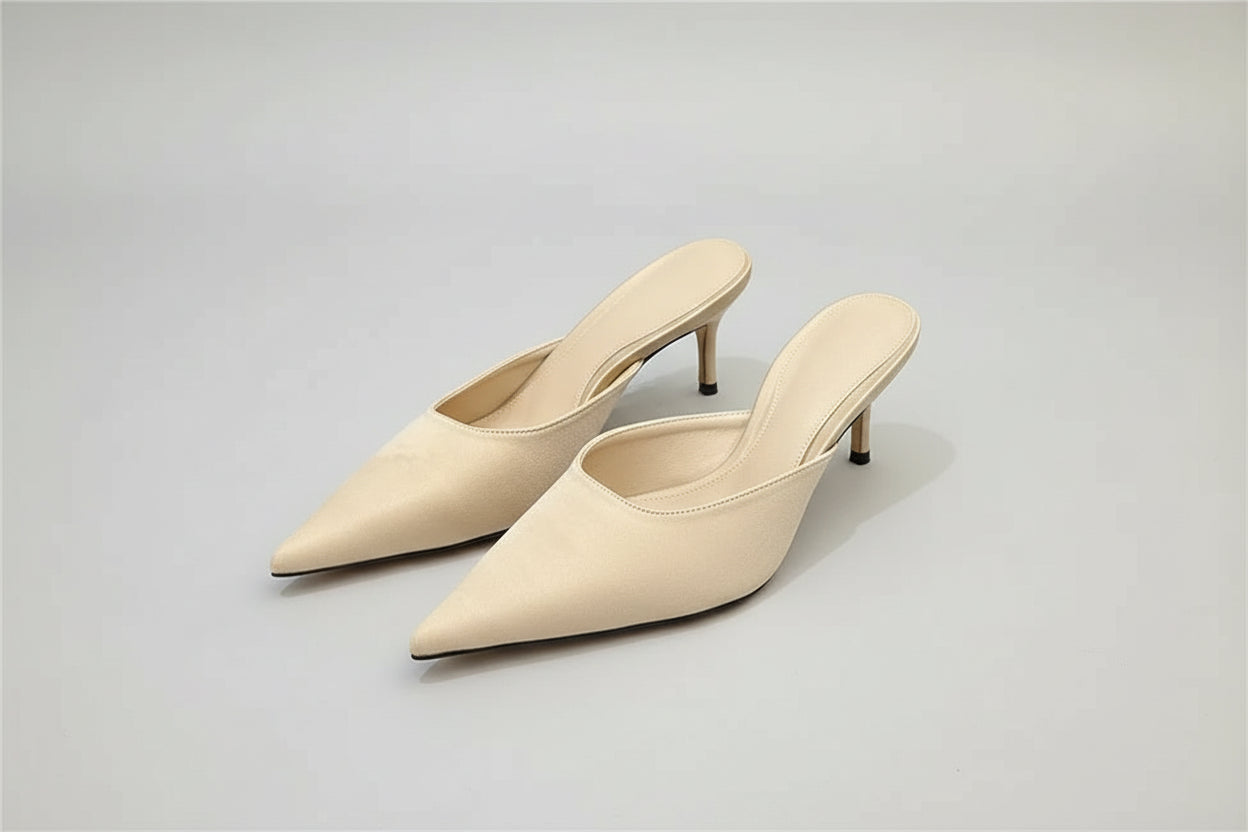 Pointy Toe Heel Mules