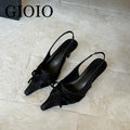 Satin Sling Back Heels