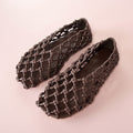 Woven Leather Flats