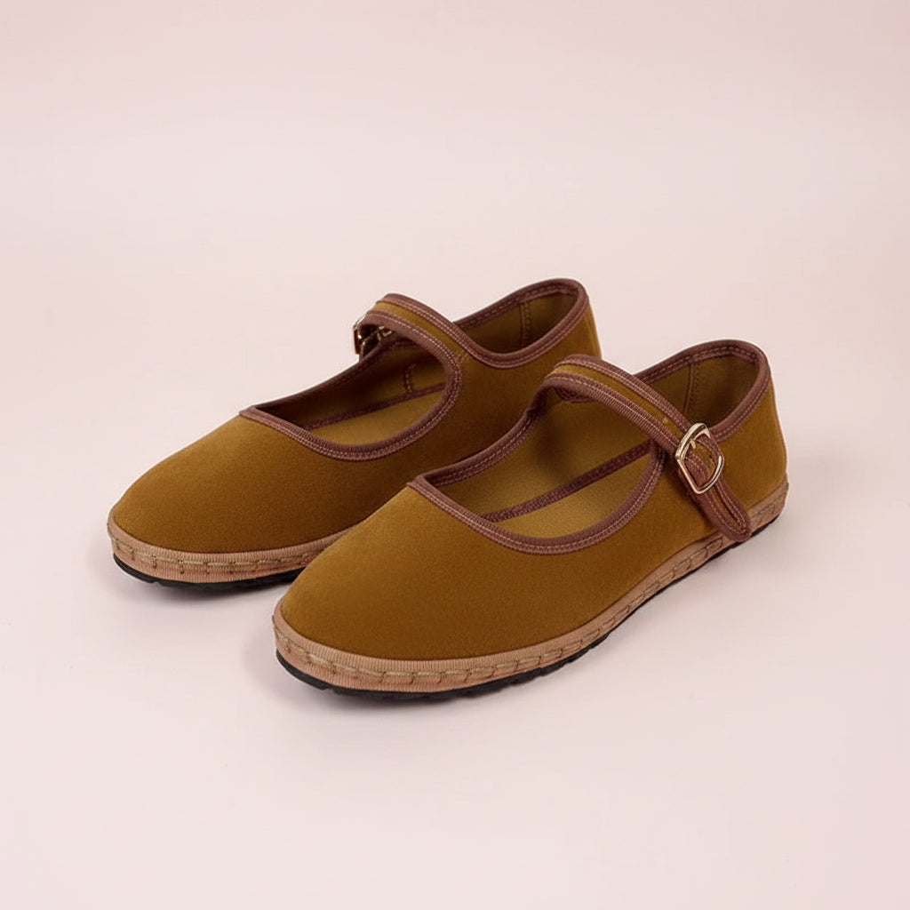 Velvet Mary Jane Shoes