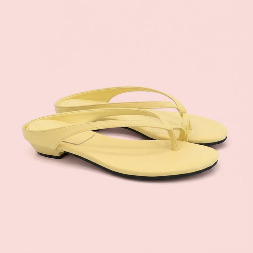 Asymmetric Cut Flat Sandals