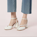 Tabi Toe Strap Block Heels
