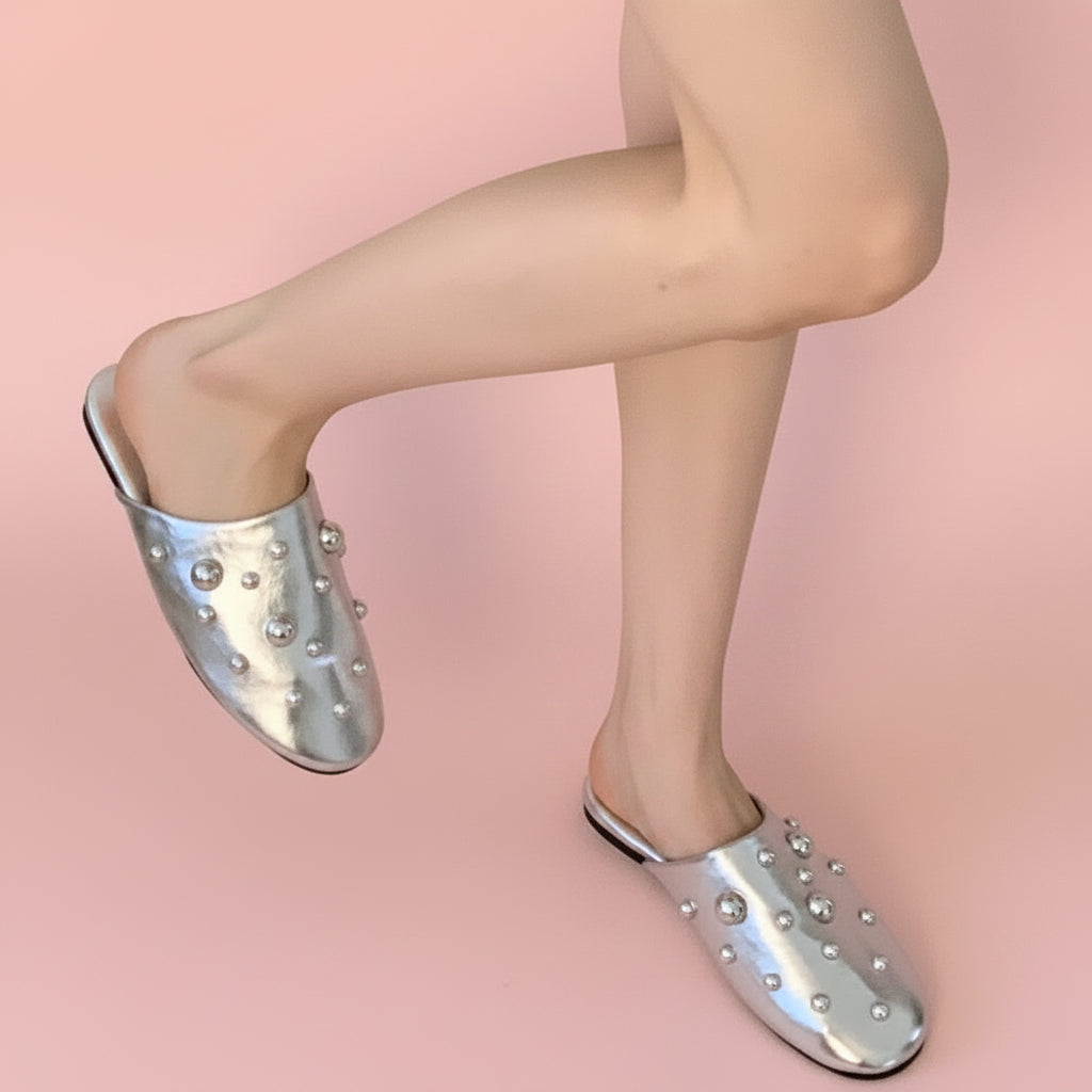 Studded Mule Slipper Shoes
