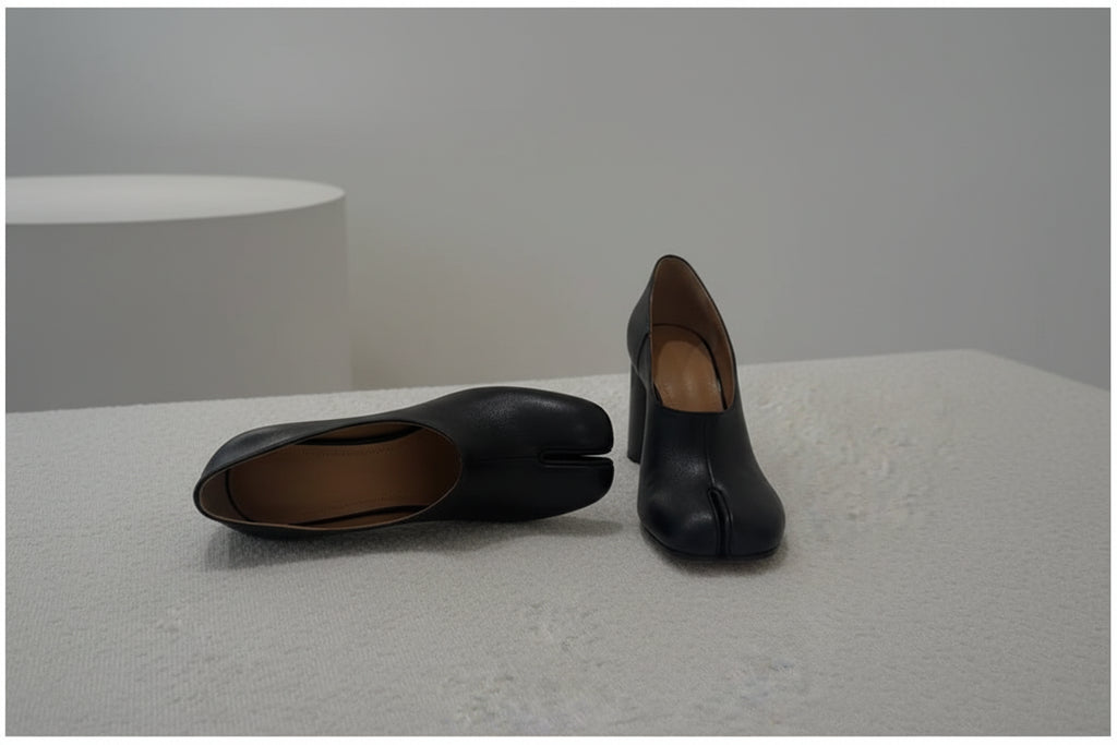 Tabi Toe Block Heel Shoes