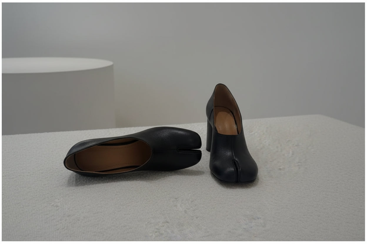 Tabi Toe Block Heel Shoes