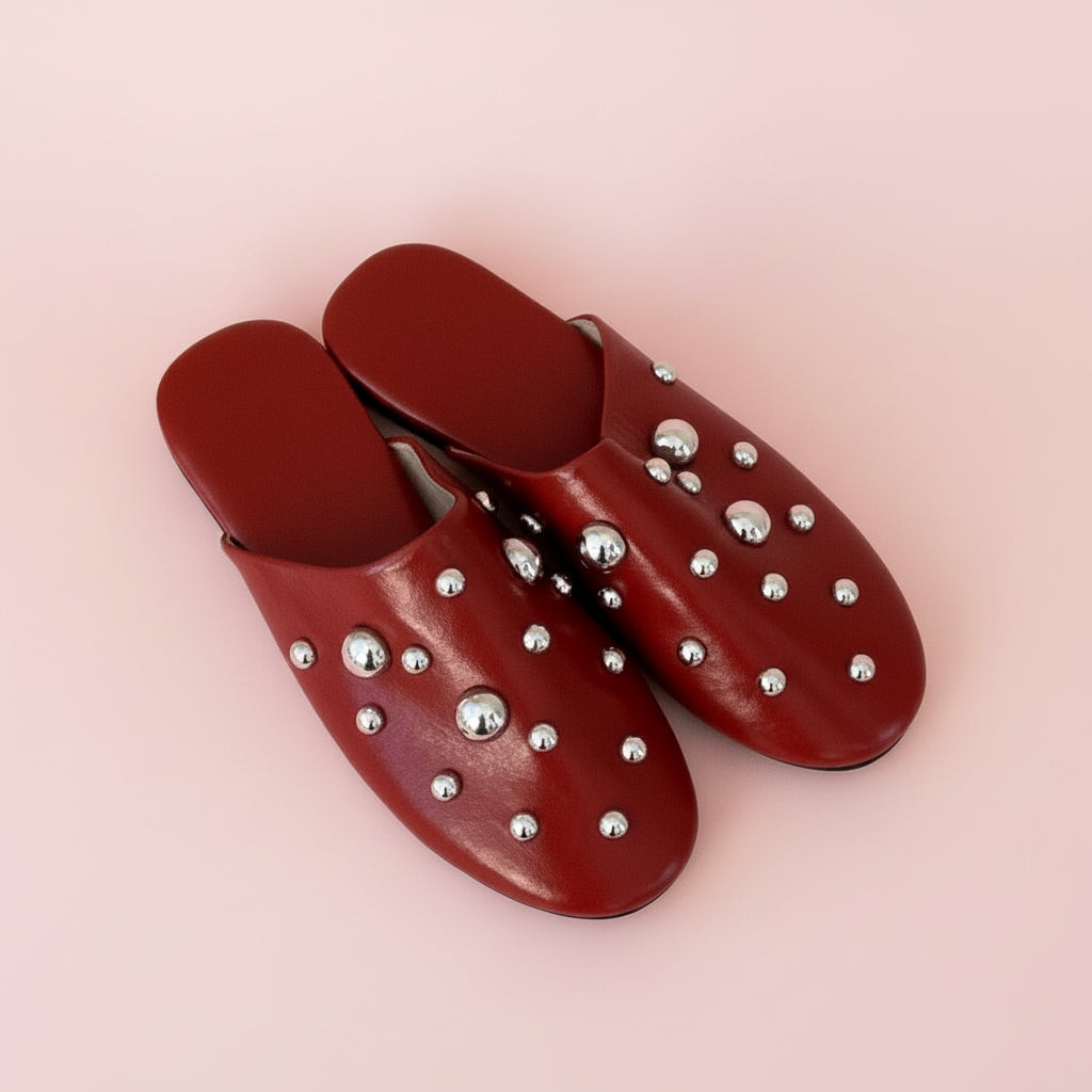 Studded Mule Slipper Shoes