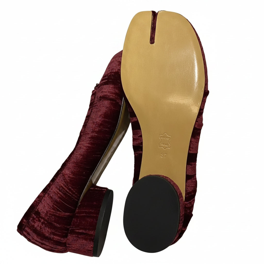 Tabi Ballerina Velvet Heels