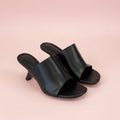 Curved Heel Mules