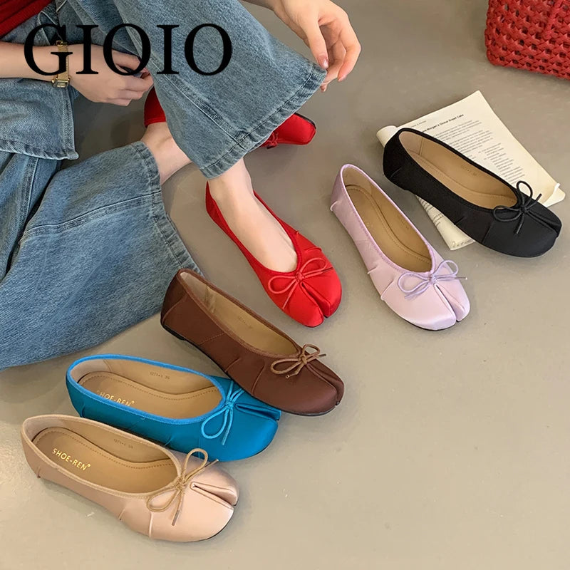 Satin Ballet Tabi Shoes