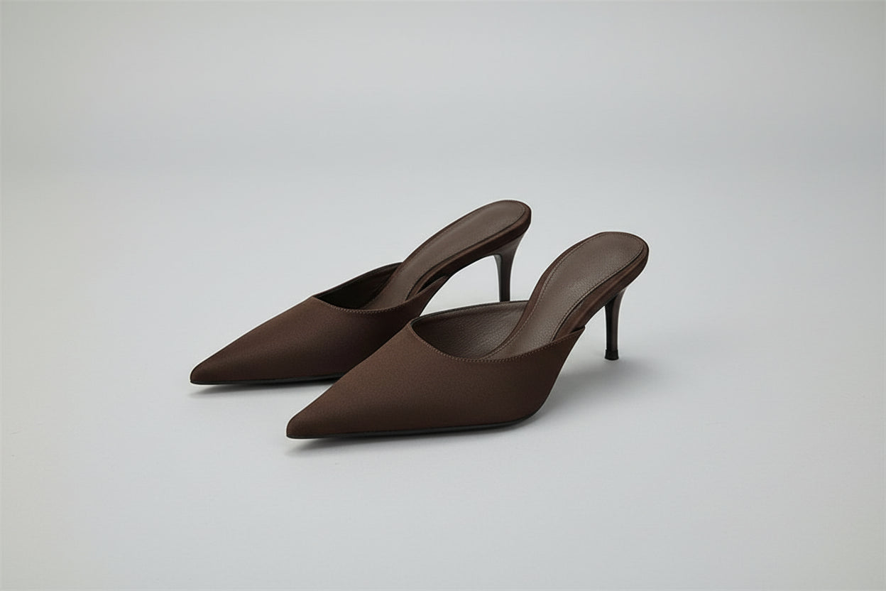 Pointy Toe Heel Mules