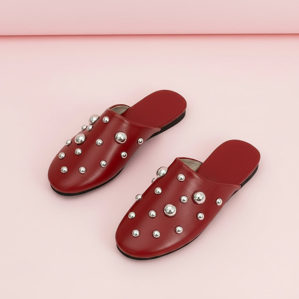 Studded Mule Slipper Shoes