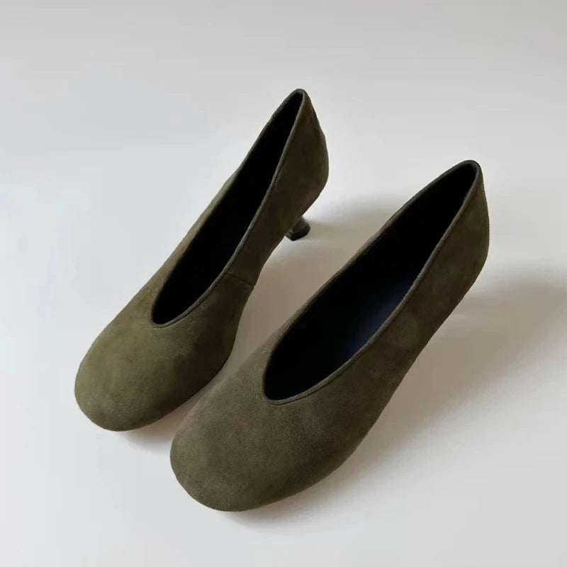 Glove Suede Heels