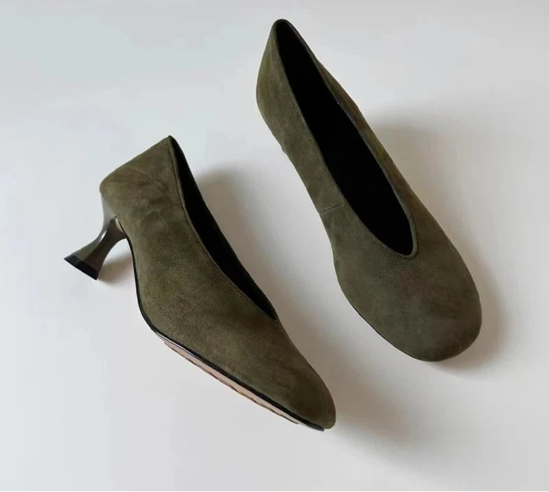 Glove Suede Heels