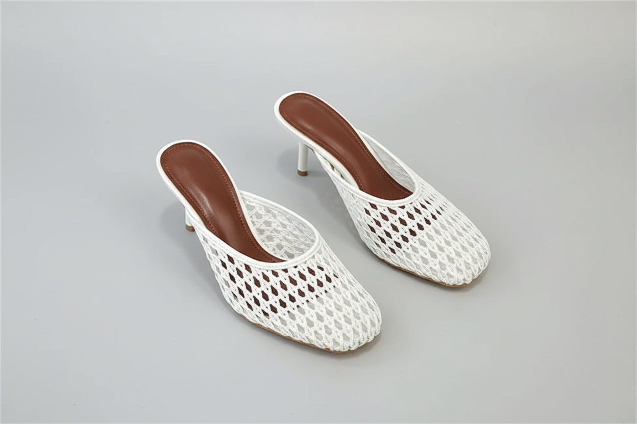 Mesh Heel Mules