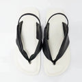 Contrast Leather Sandals Flip flops