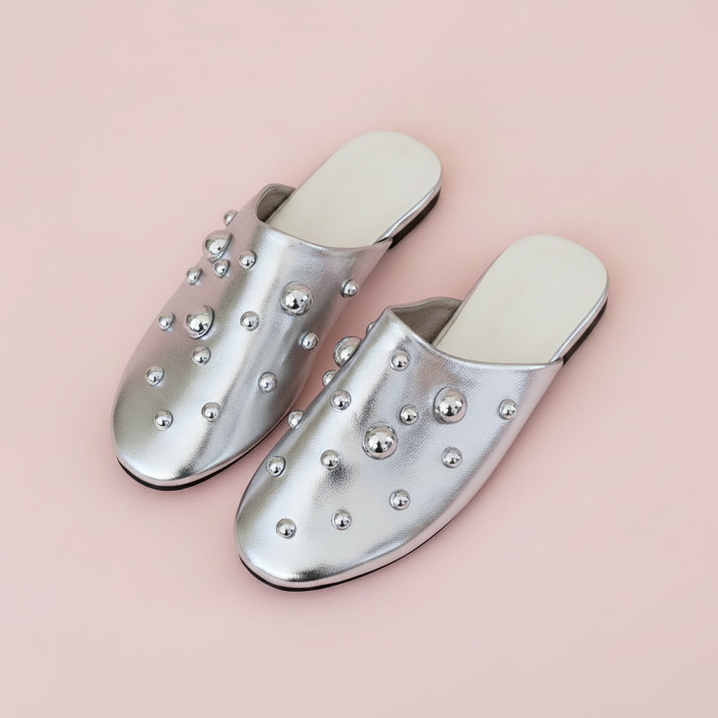 Studded Mule Slipper Shoes