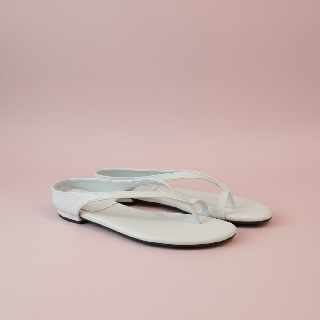 Asymmetric Cut Flat Sandals
