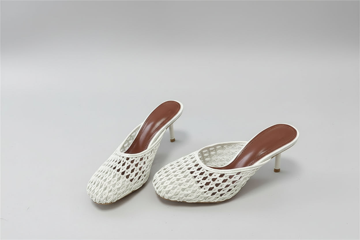 Mesh Heel Mules