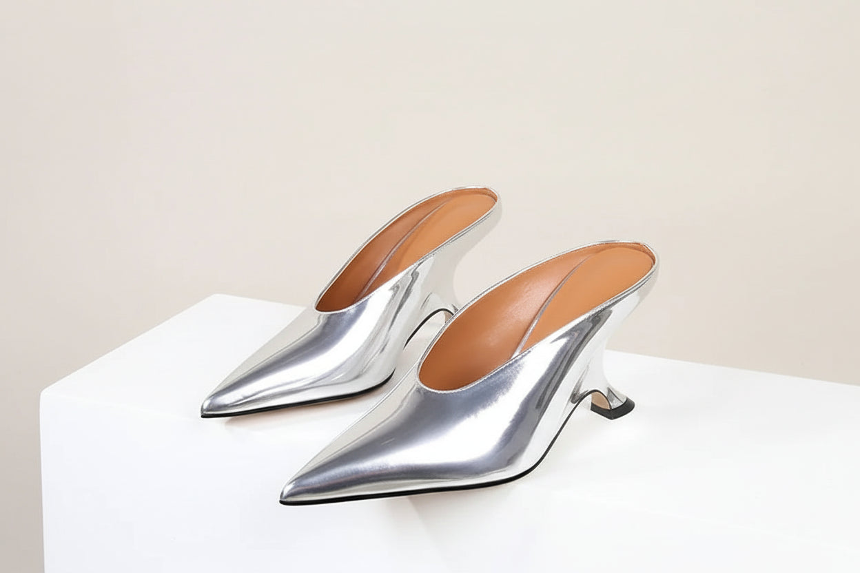 Wedge Pointy Mules