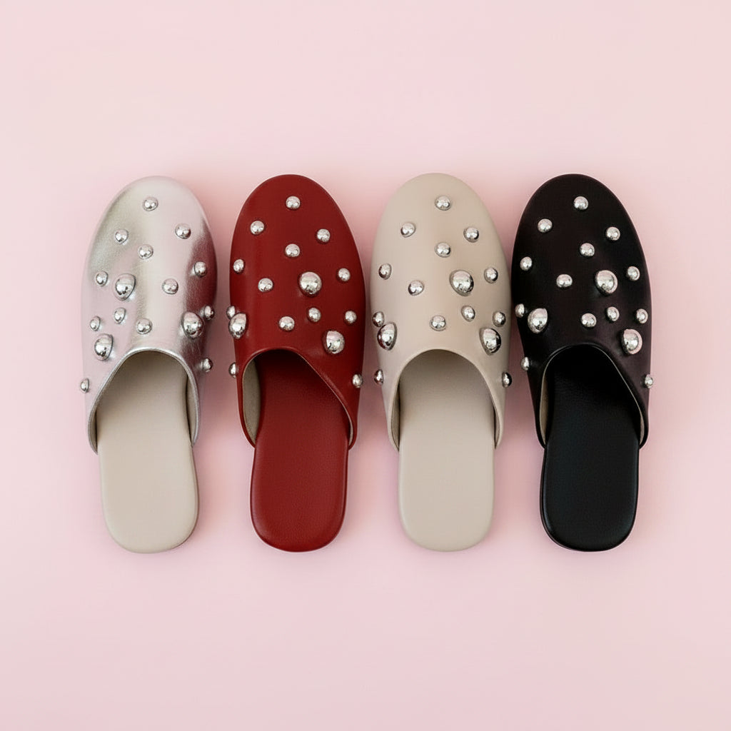 Studded Mule Slipper Shoes