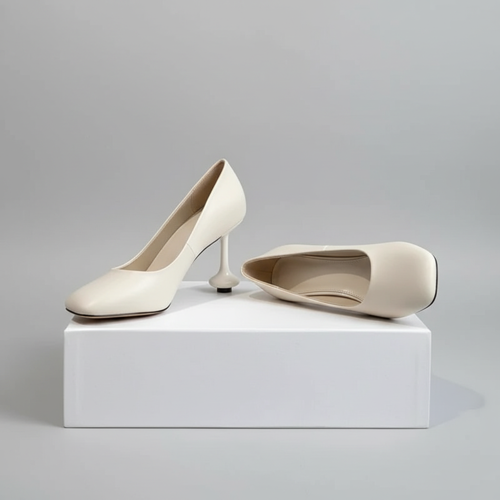 Square Round Toe Pumps - Imagem 1